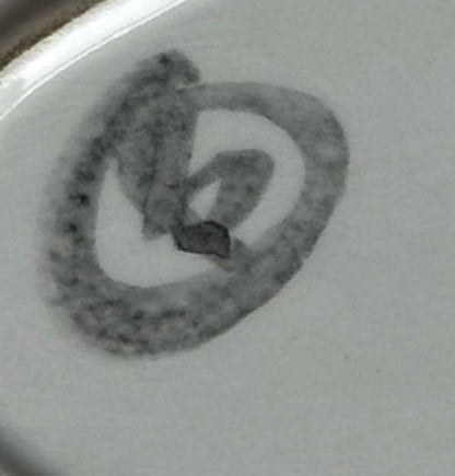 Modernist Poole Pottery Aegean Large Dish, c.1965–72 with Monogram Attributed to Diana Davis