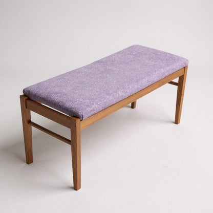 Danish Cedar Bench — attributed to Kurt Østervig for KP Møbler, 1960s With Linwood Upholstery