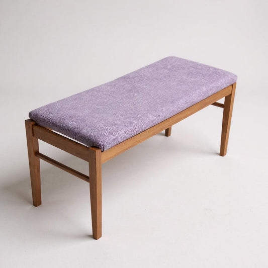 Danish Cedar Bench — attributed to Kurt Østervig for KP Møbler, 1960s With Linwood Upholstery