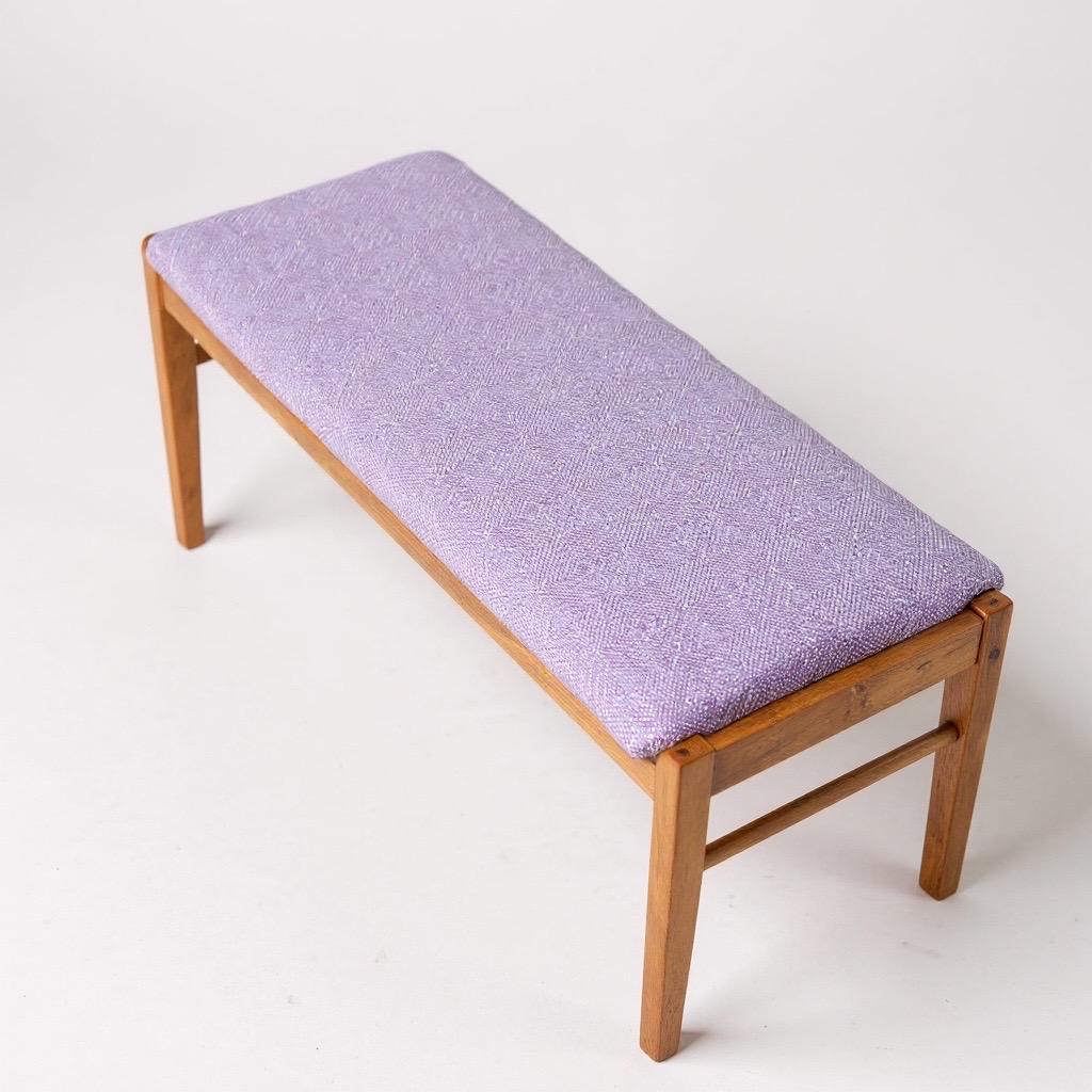 Danish Cedar Bench — attributed to Kurt Østervig for KP Møbler, 1960s With Linwood Upholstery
