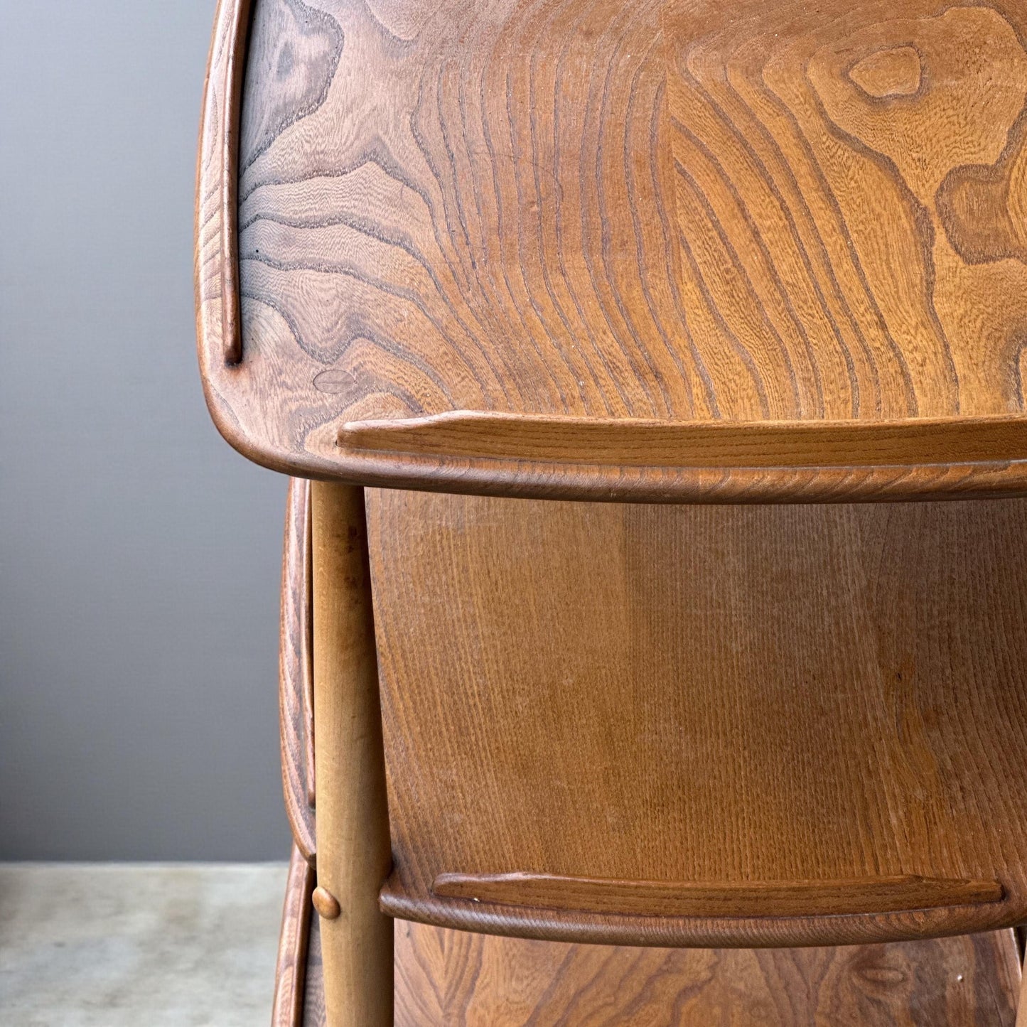 Vintage Ercol Elm & Beech Three-Tier Drinks Trolley