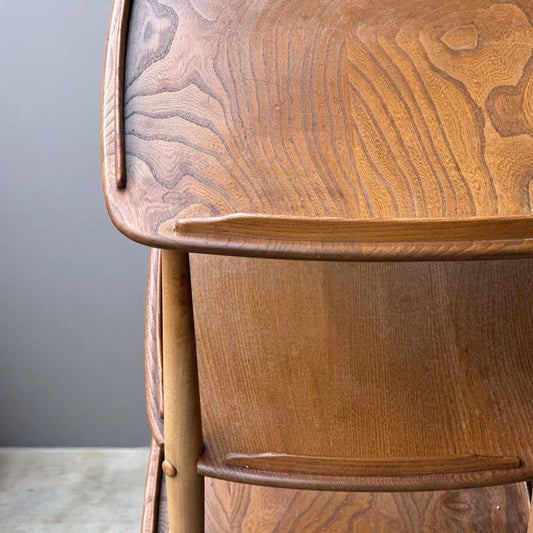 Vintage Ercol Elm & Beech Three-Tier Drinks Trolley