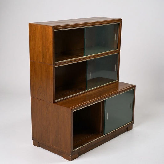 Vintage 1950s Mahogany Glass Front Bookcase – Minty of Oxford