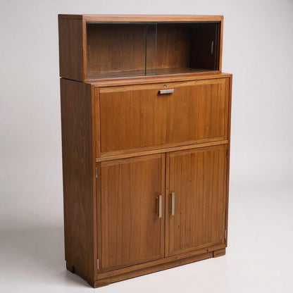 1950s Minty of Oxford Bureau & Bookcase Rare Combination