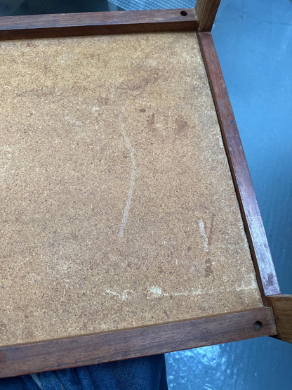 Mid-Century Teak Coffee Table with Original Tile Inset – Danish Import 1970s