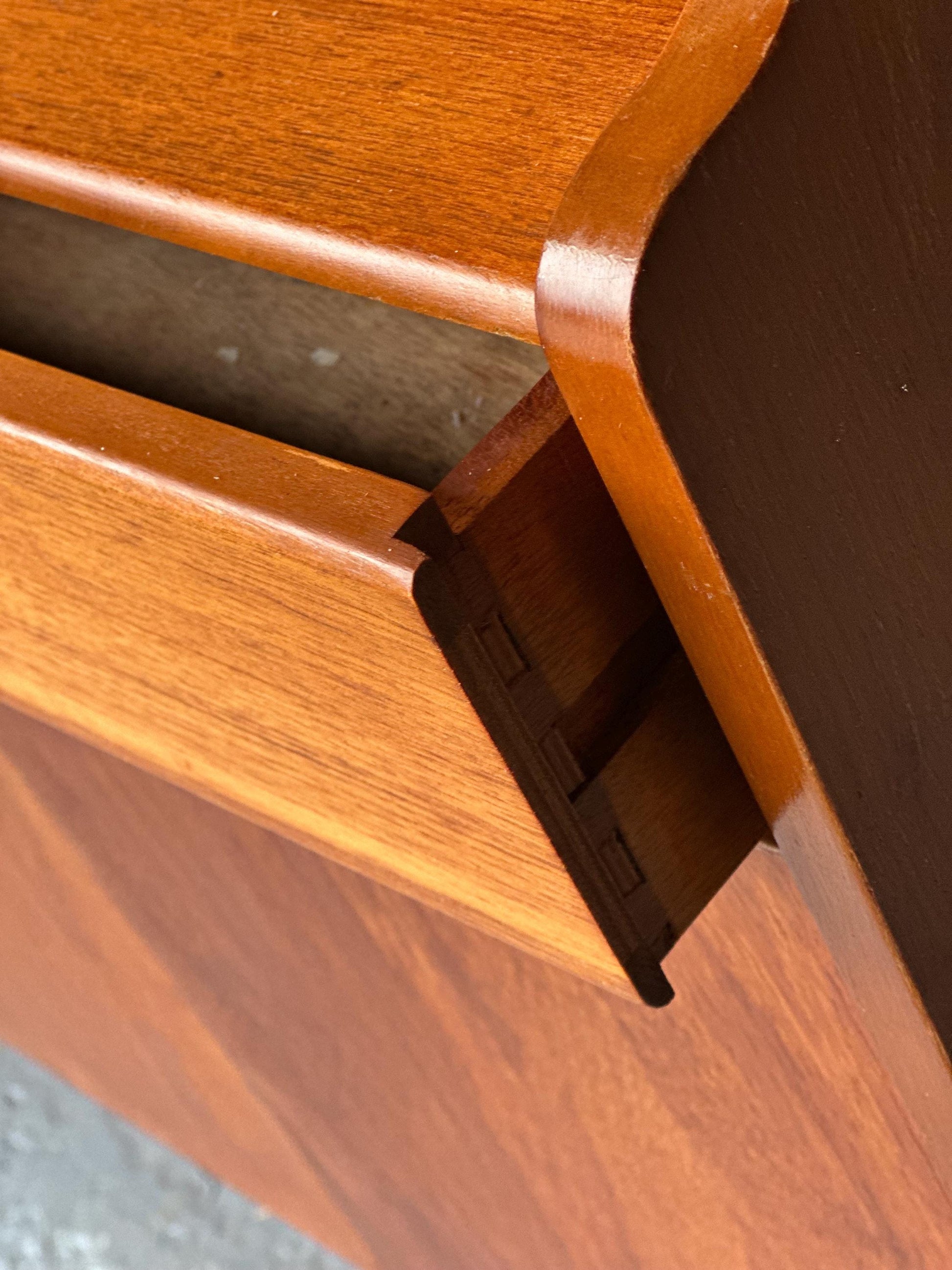 Vintage Mid-Century Teak Bureau Desk by Remploy, c.1970s