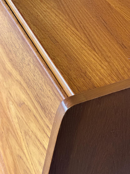 Vintage Mid-Century Teak Bureau Desk by Remploy, c.1970s