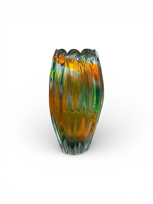 Original Narumi Sanyu Fantasy ribbed swirl vase, c. late 1960s–70s.