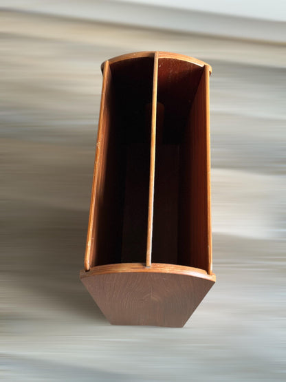 Vintage Mid-Century Teak Magazine Rack