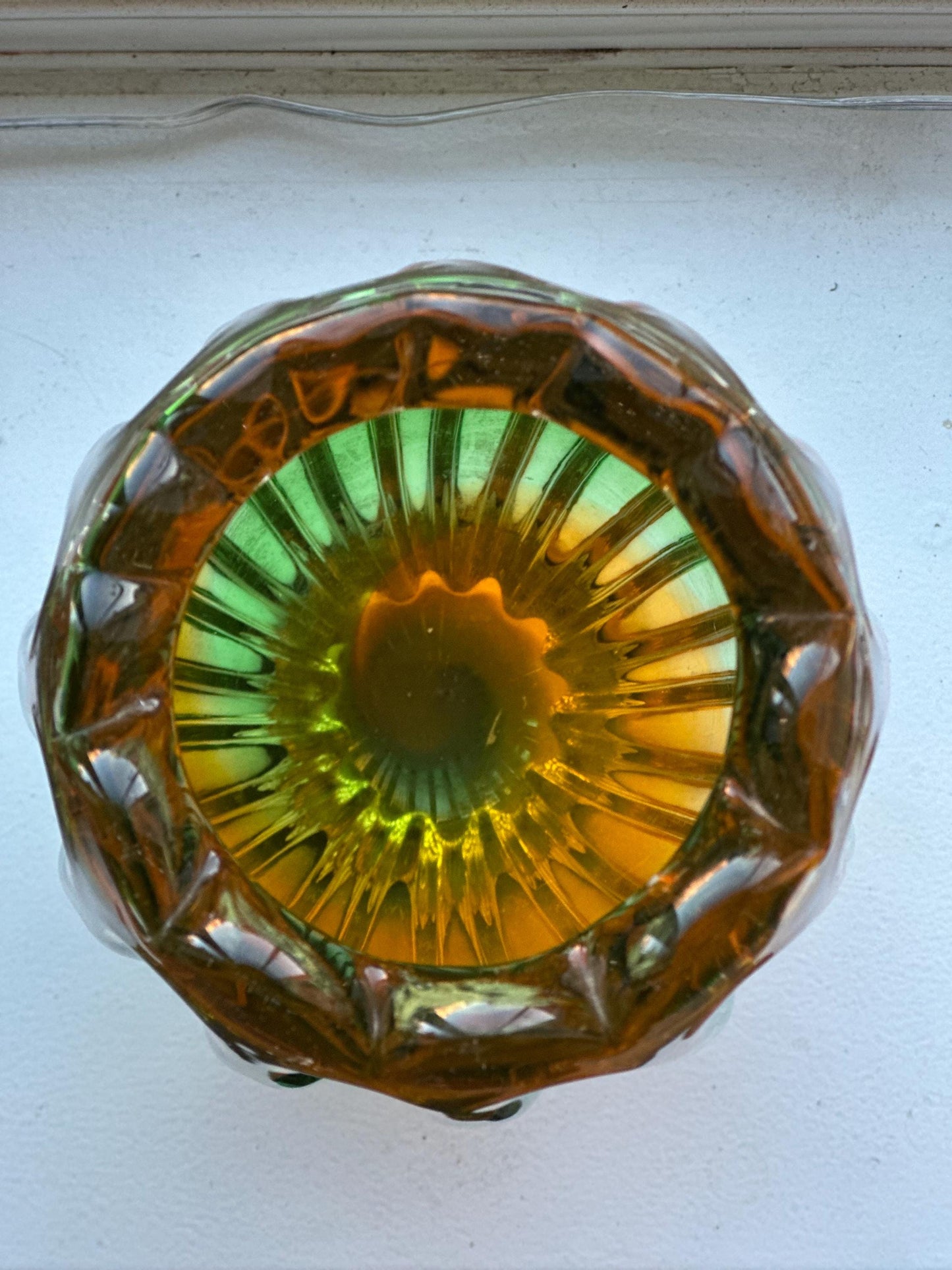 Original Narumi Sanyu Fantasy ribbed swirl vase, c. late 1960s–70s.