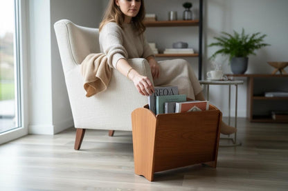 Vintage Mid-Century Teak Magazine Rack