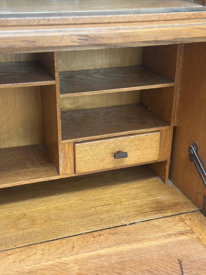 1950s Minty of Oxford Bureau & Bookcase Rare Combination