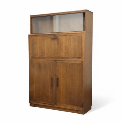 1950s Minty of Oxford Bureau & Bookcase Rare Combination