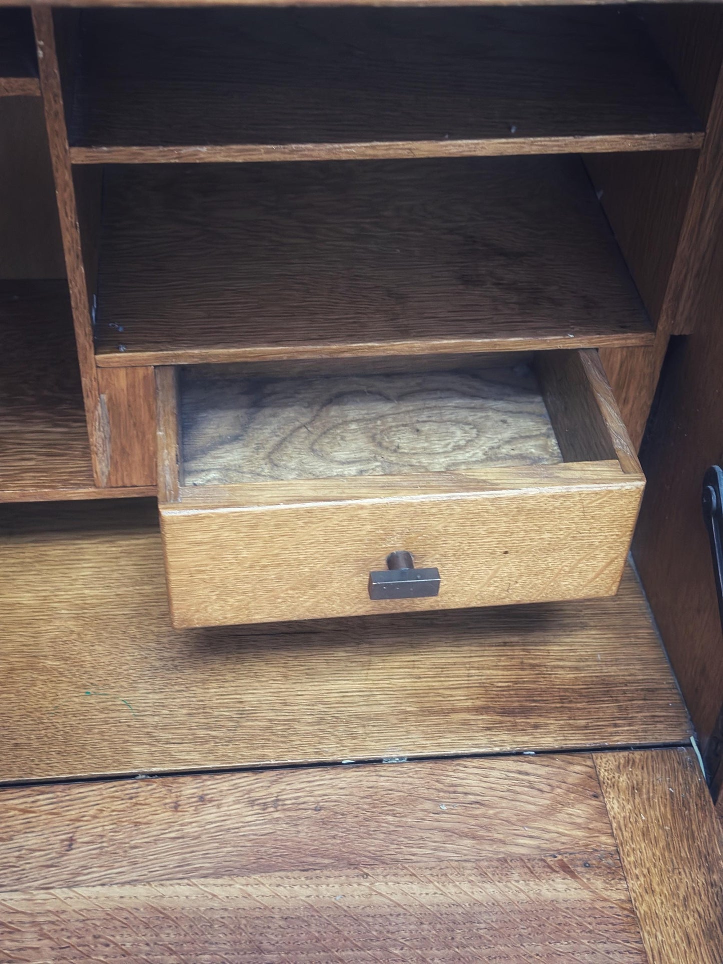 1950s Minty of Oxford Bureau & Bookcase Rare Combination