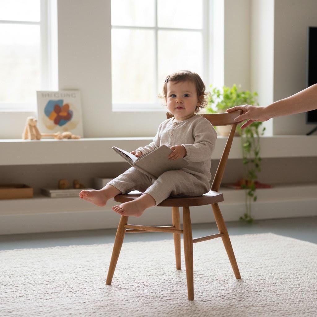 Set of Four Early Ercol Children’s Chairs Model 392 – English Elm & Beech – c.1948–55