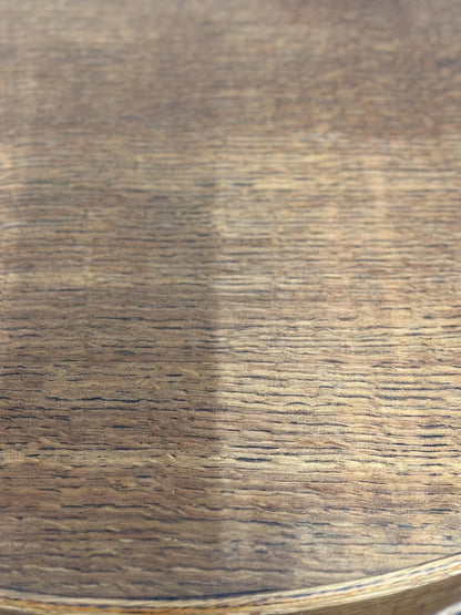 1940s Oak Wall-Mounted Demi-Lune Console with Drawer