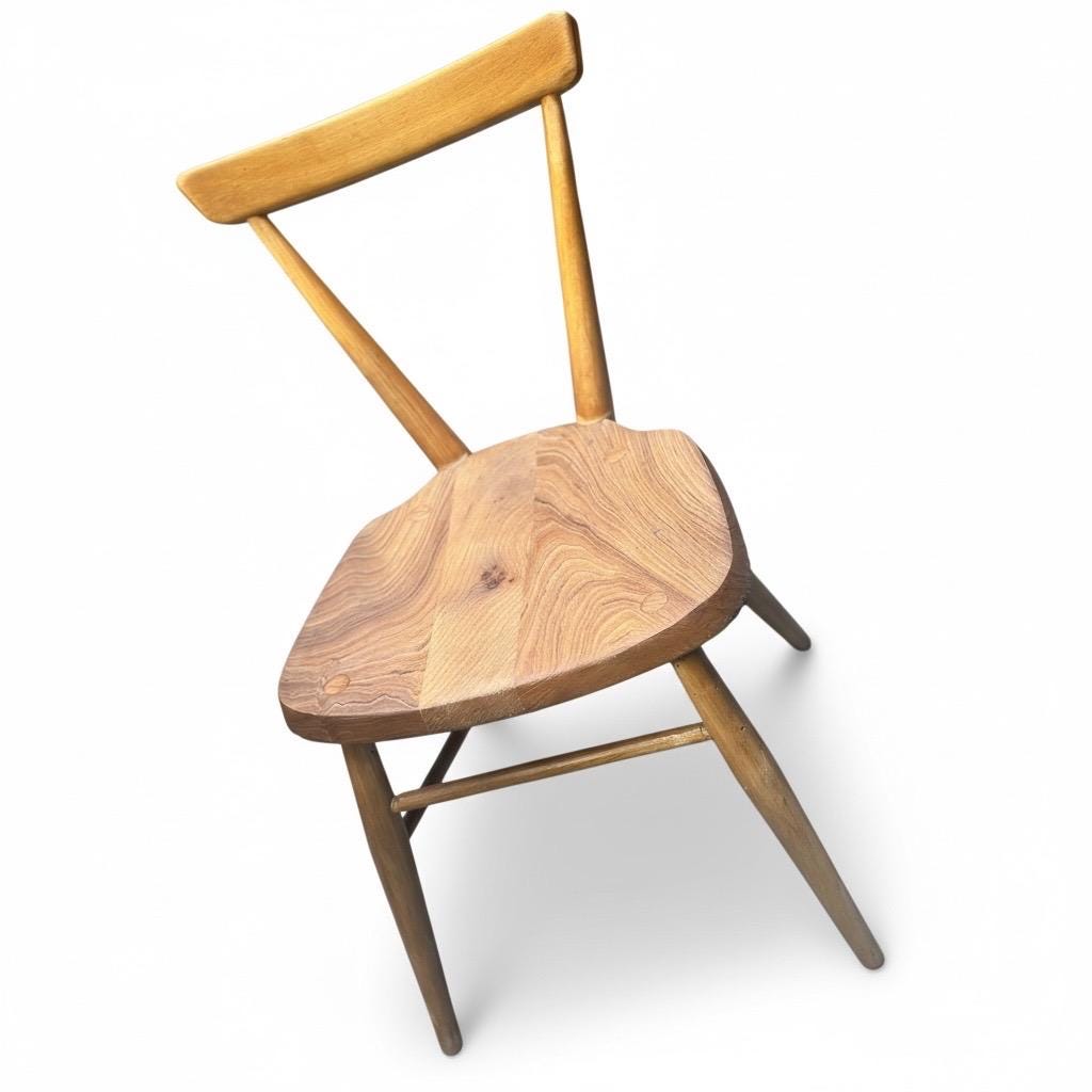 Set of Four Early Ercol Children’s Chairs Model 392 – English Elm & Beech – c.1948–55