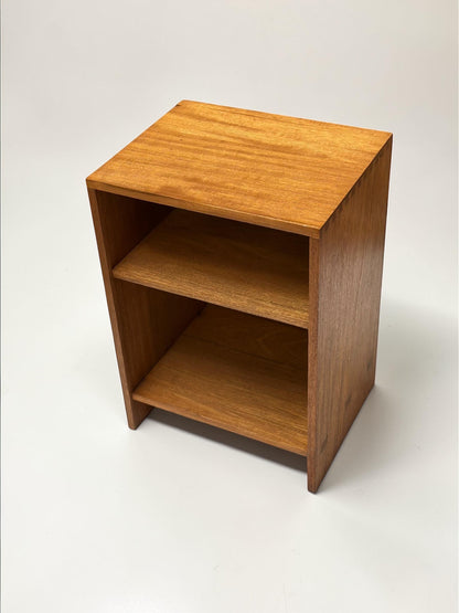 Mid-Century Teak Open Cabinet / Low Shelf Unit — Dovetailed Construction, British c.1960s
