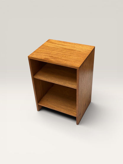 Mid-Century Teak Open Cabinet / Low Shelf Unit — Dovetailed Construction, British c.1960s