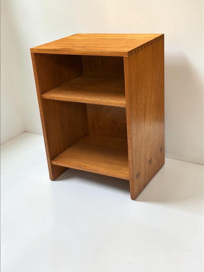 Mid-Century Teak Open Cabinet / Low Shelf Unit — Dovetailed Construction, British c.1960s