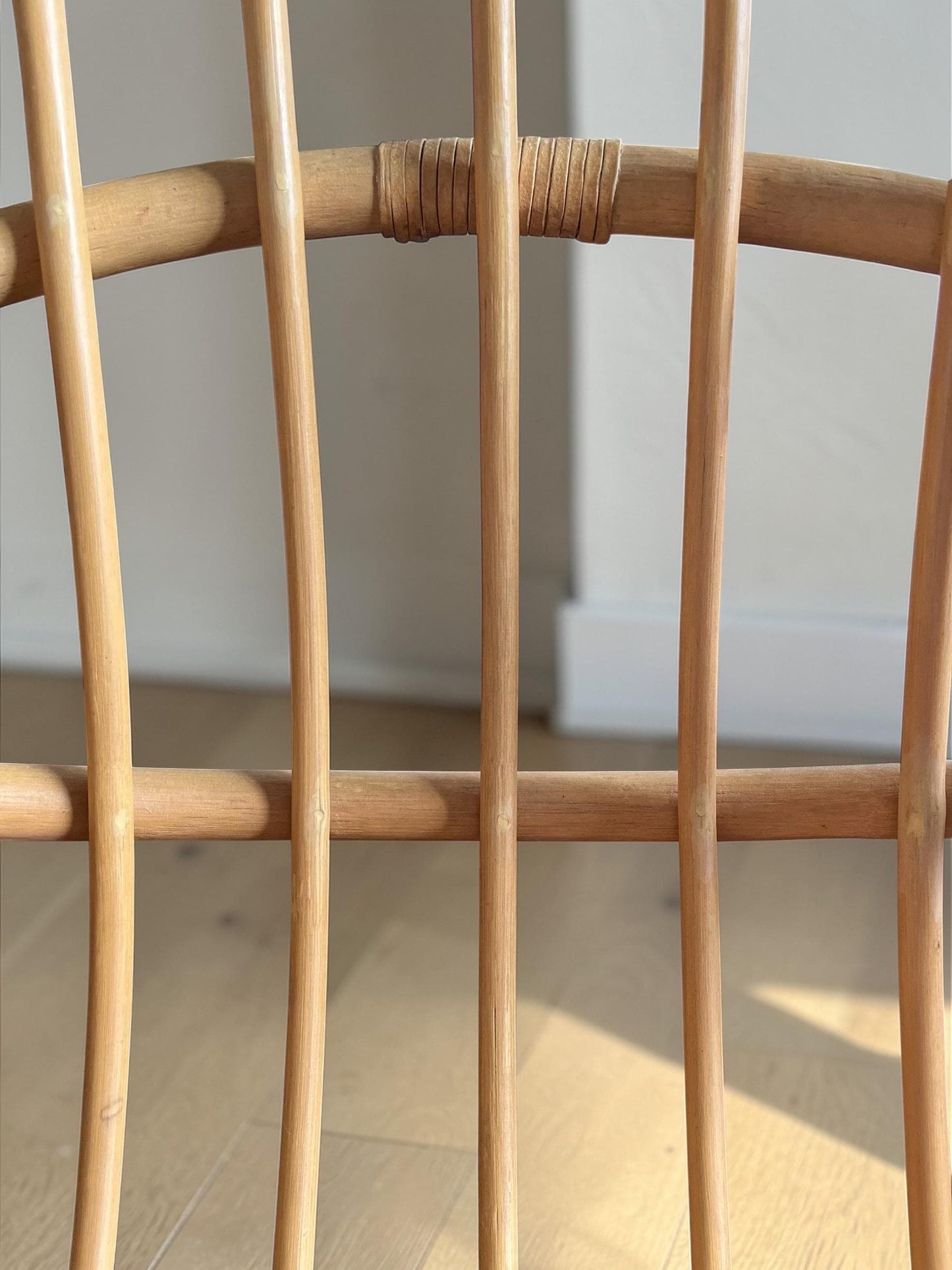 1970s Bentwood & Rattan Swivel Lounge Chair – In the Studio Workshop – Reserved Before Conservation