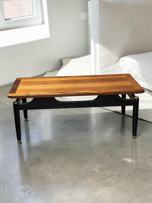 G Plan Teak Coffee Table — Architectural Base, Librenza Period, c.1960s