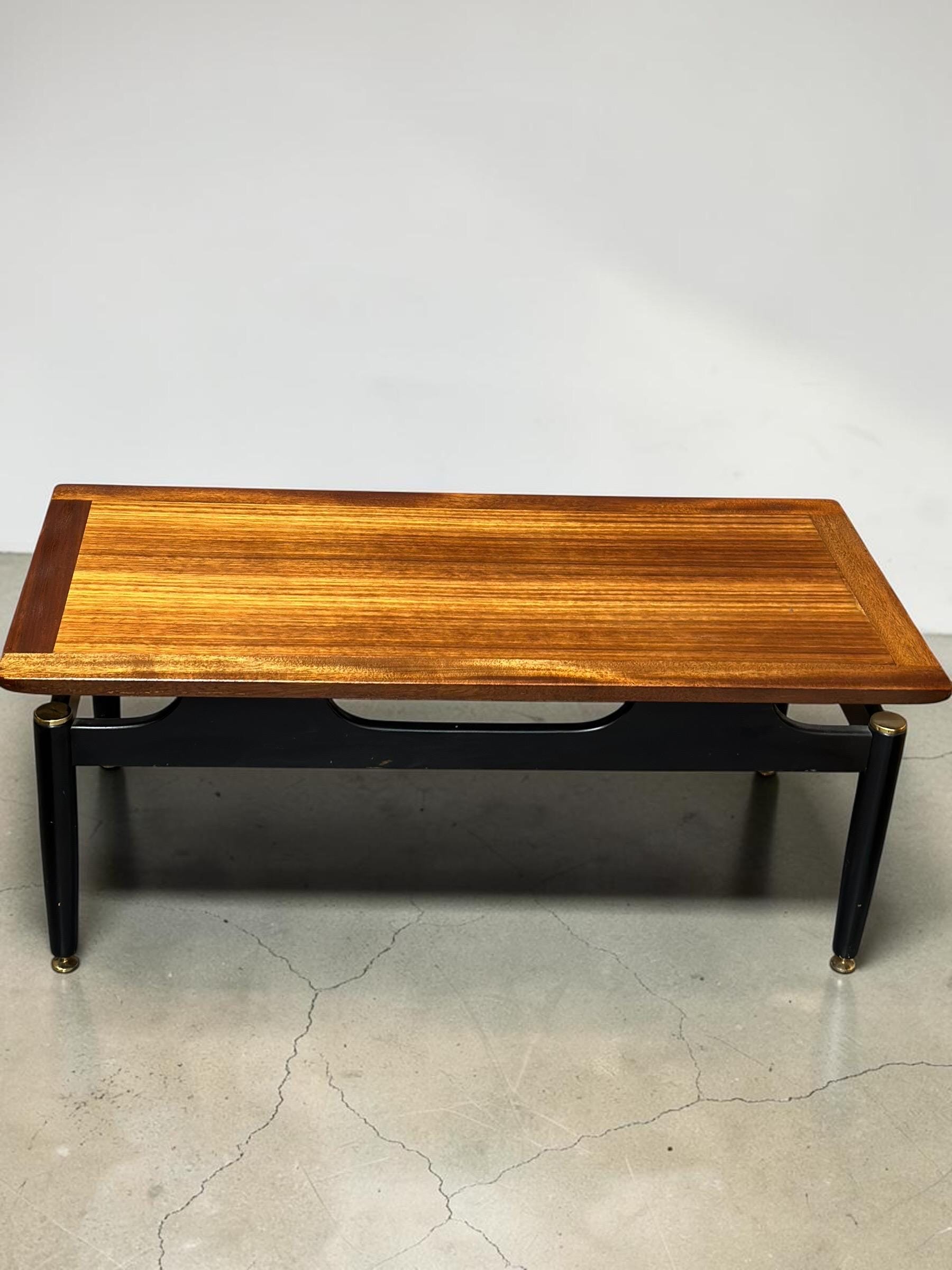G Plan Teak Coffee Table — Architectural Base, Librenza Period, c.1960s