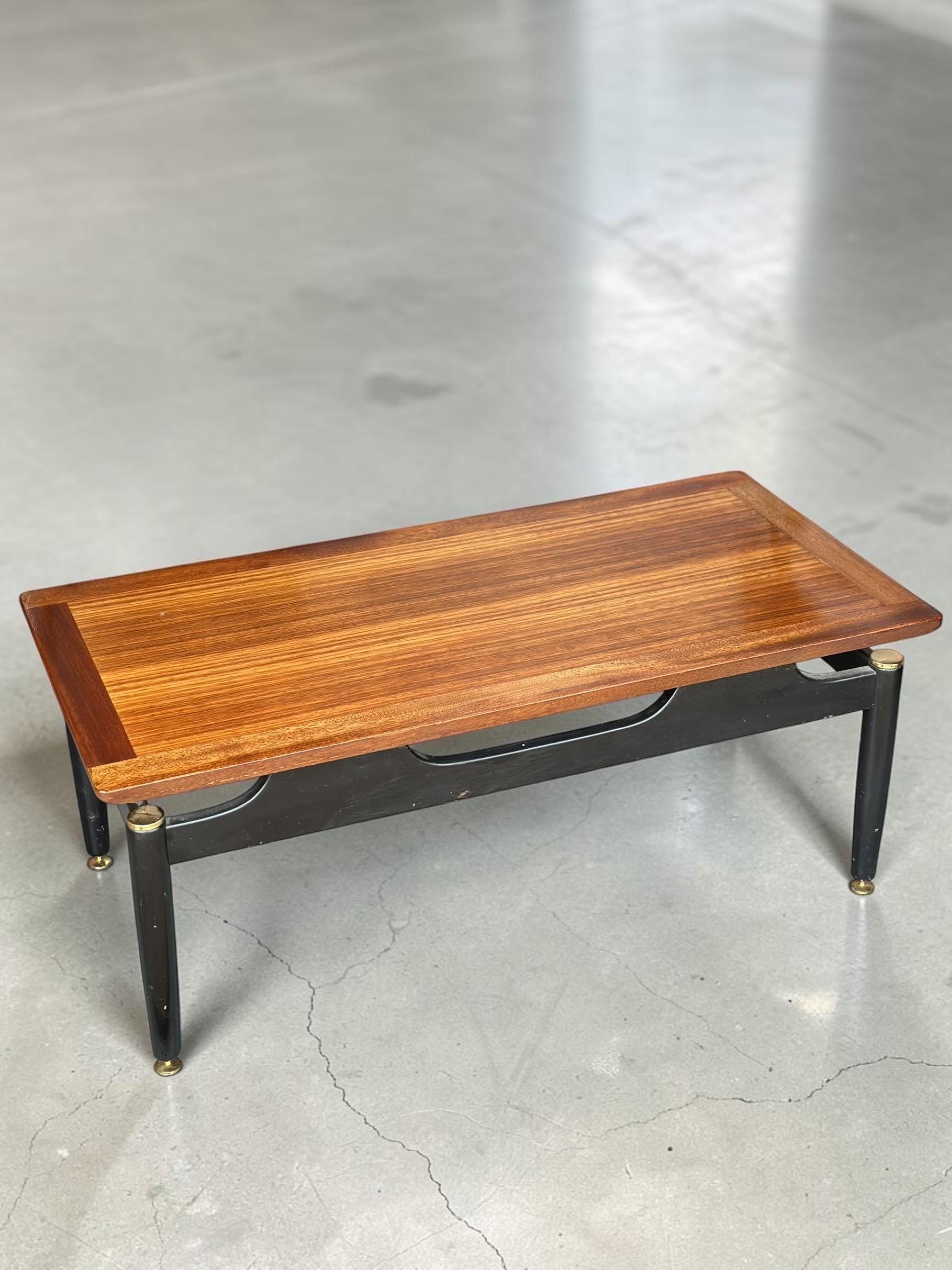 G Plan Teak Coffee Table — Architectural Base, Librenza Period, c.1960s