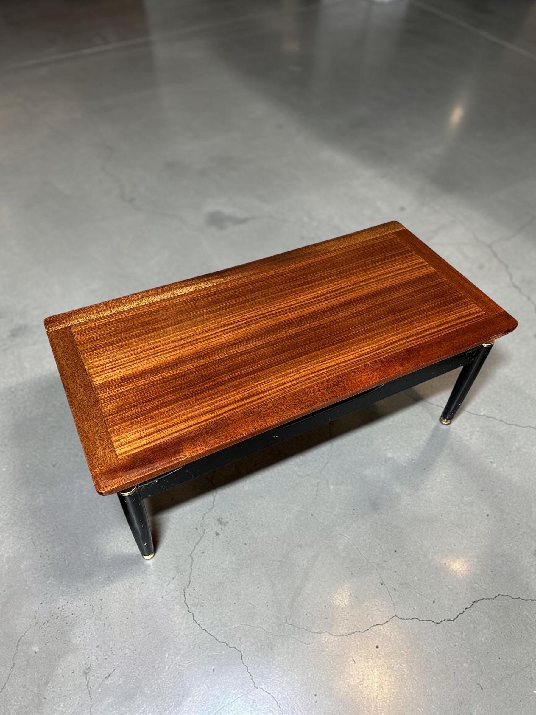 G Plan Teak Coffee Table — Architectural Base, Librenza Period, c.1960s