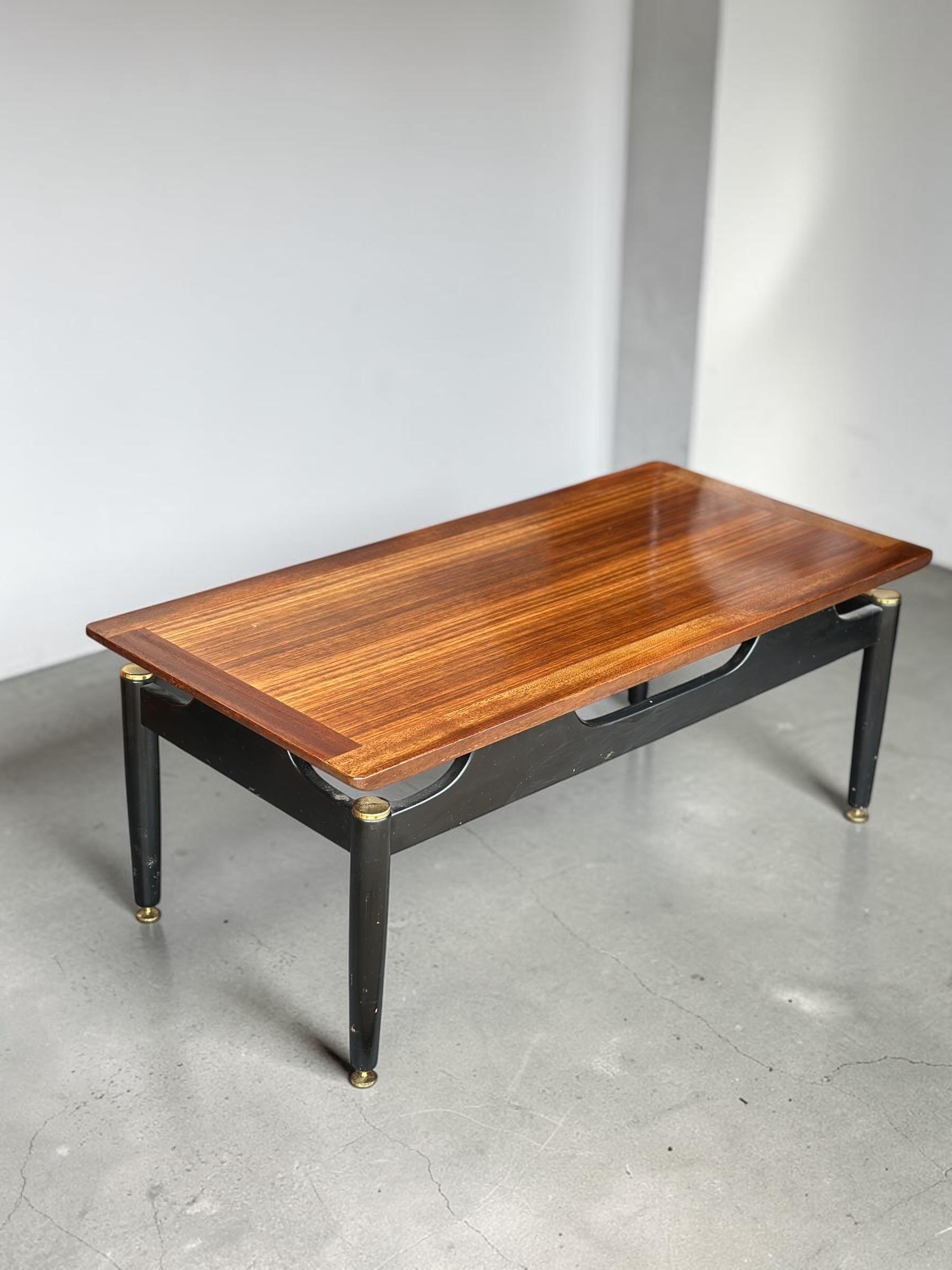 G Plan Teak Coffee Table — Architectural Base, Librenza Period, c.1960s