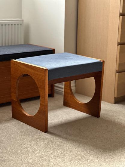 Uniflex F-Range Complete Suite — Dressing Table, Blanket Chest & Stool, British, 1960s