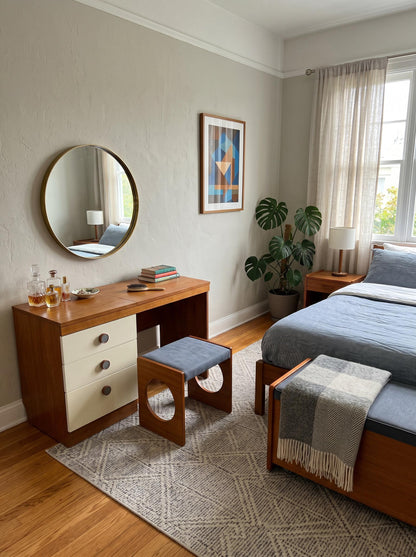 Mid Century Uniflex “F Range” Teak Dressing Table, c.1960s