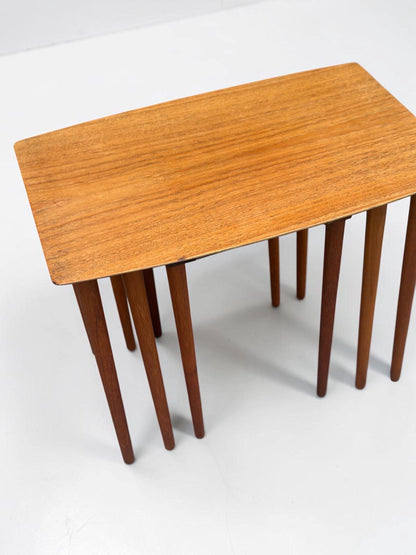 Midcentury G Plan Quadrille Nest of Tables Teak Scandinavian Style