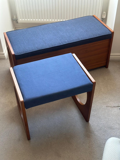 Uniflex F-Range Complete Suite — Dressing Table, Blanket Chest & Stool, British, 1960s