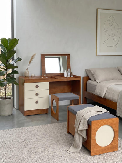 Uniflex F-Range Complete Suite — Dressing Table, Blanket Chest & Stool, British, 1960s