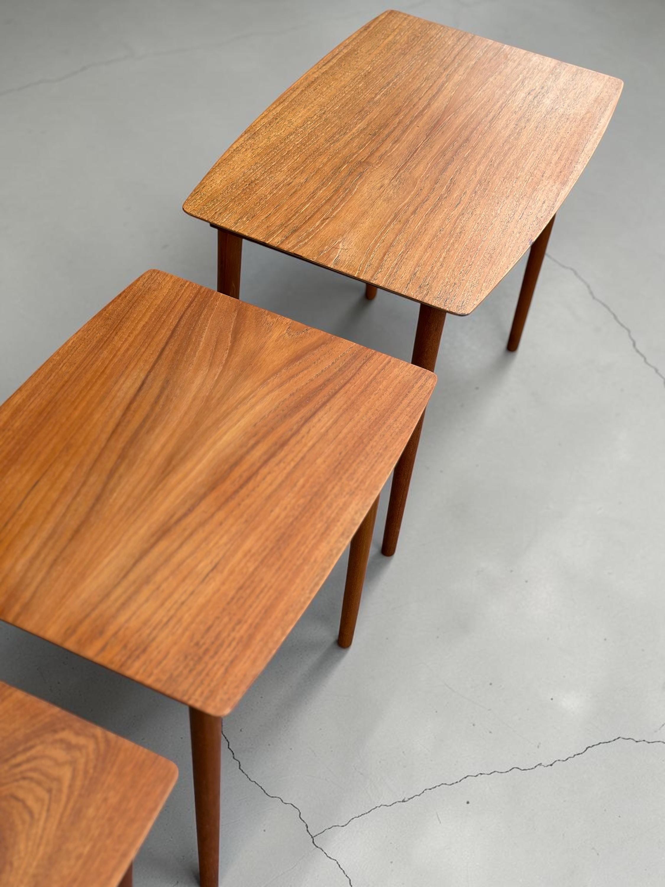 Midcentury G Plan Quadrille Nest of Tables Teak Scandinavian Style