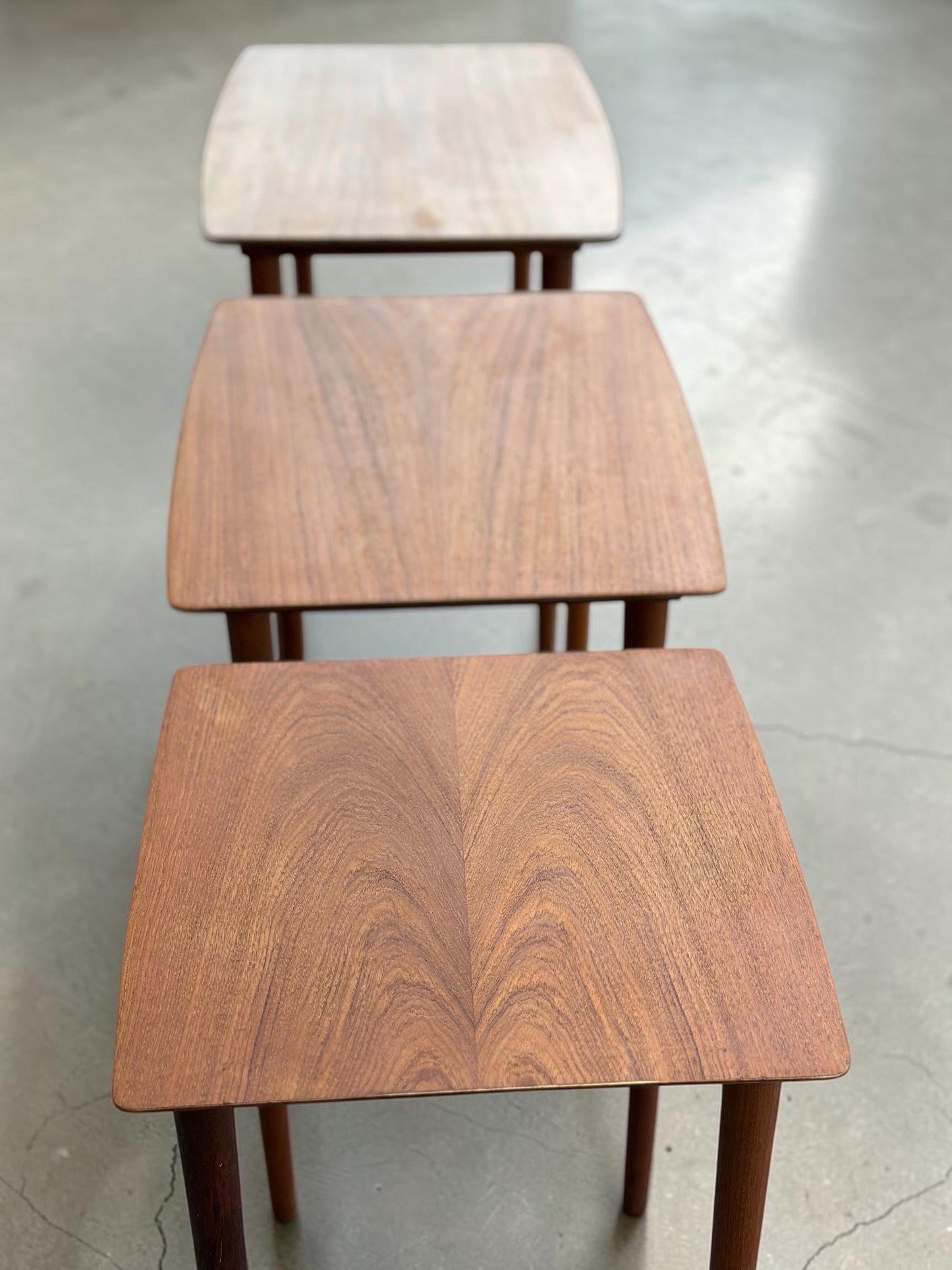 Midcentury G Plan Quadrille Nest of Tables Teak Scandinavian Style