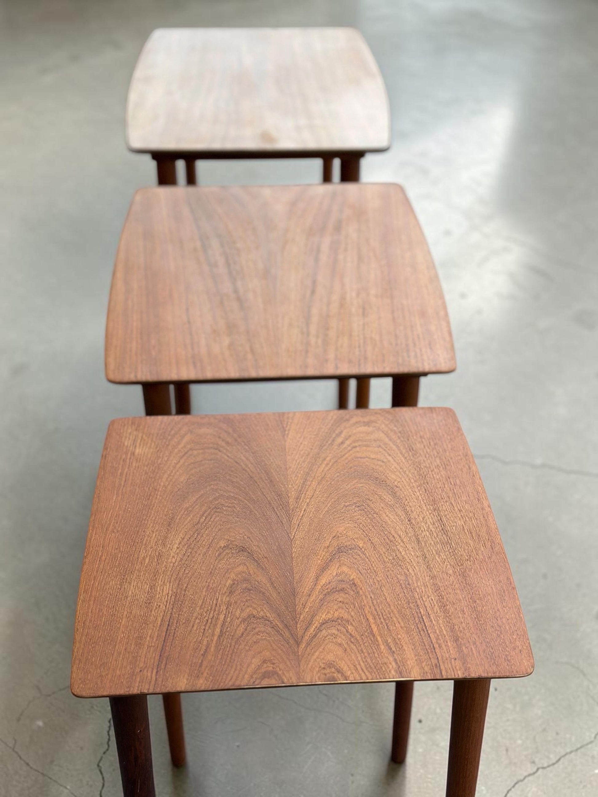 Midcentury G Plan Quadrille Nest of Tables Teak Scandinavian Style