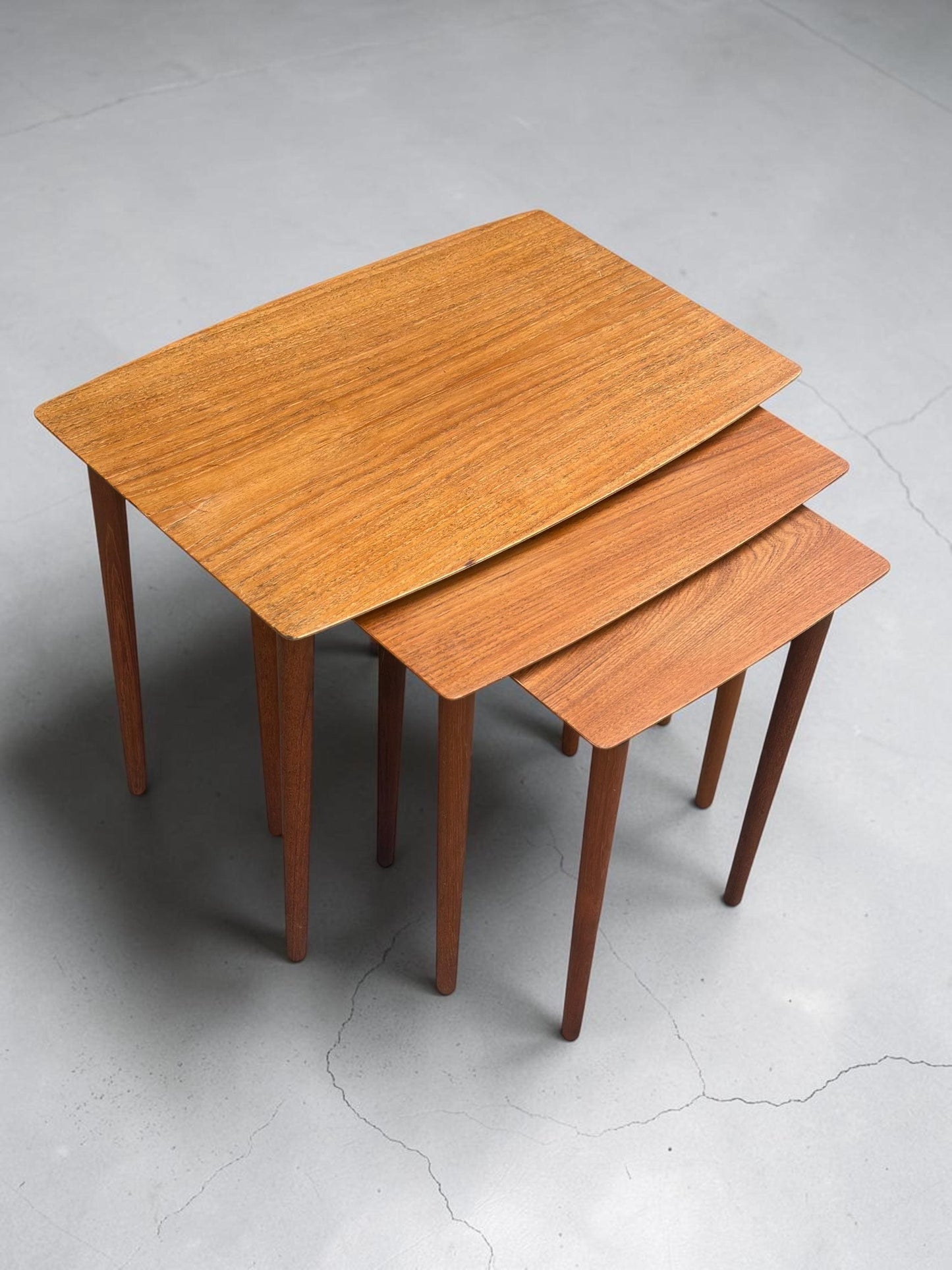 Midcentury G Plan Quadrille Nest of Tables Teak Scandinavian Style