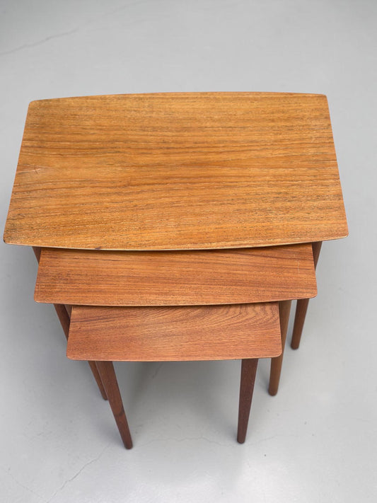 Midcentury G Plan Quadrille Nest of Tables Teak Scandinavian Style