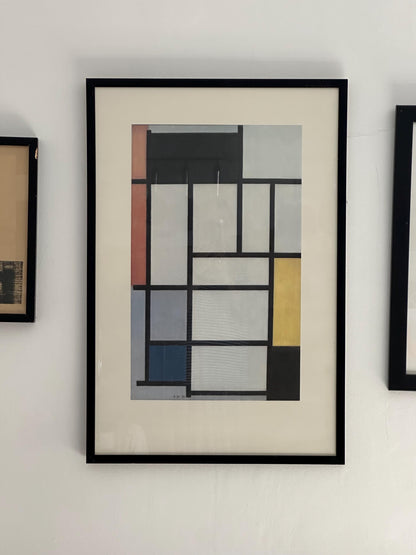 Piet Mondrian ‘Composition’ 1921 — Large Format Screenprint on Arches Paper, Framed, 87cm x 58cm