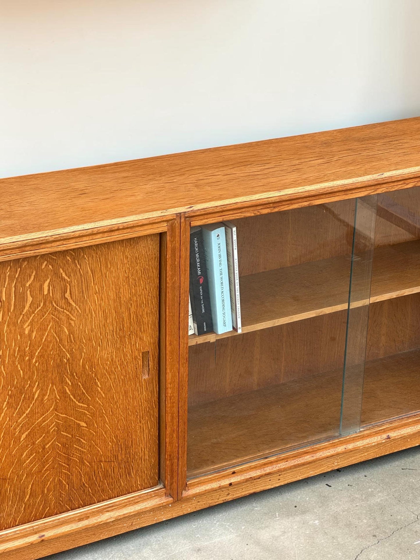 Meredew Slim Profile Mid-Century Oak Cabinet