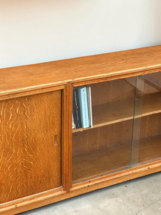 Meredew Slim Profile Mid-Century Oak Cabinet