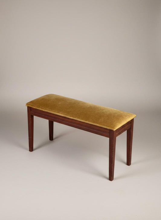 Wilson Peck Sheffield Mohair-Style Velour Piano Duet Stool / Storage Bench
