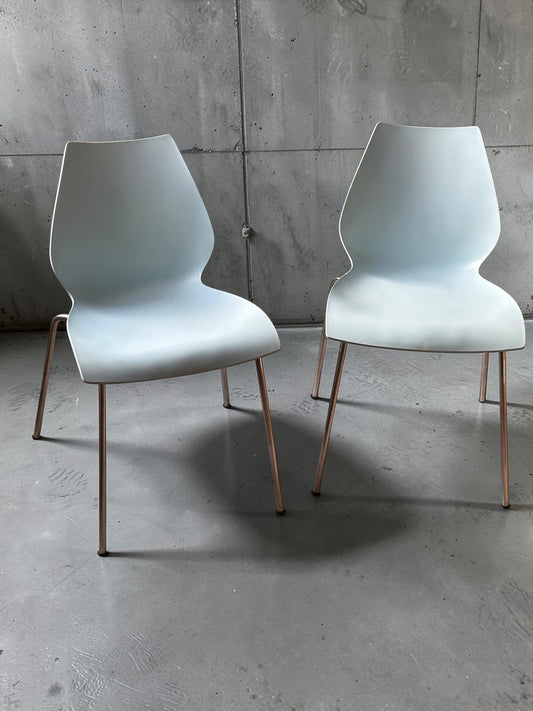 Set of Four Kartell Maui Dining Chairs by Vico Magistretti
