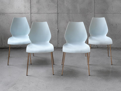 Set of Four Kartell Maui Dining Chairs by Vico Magistretti