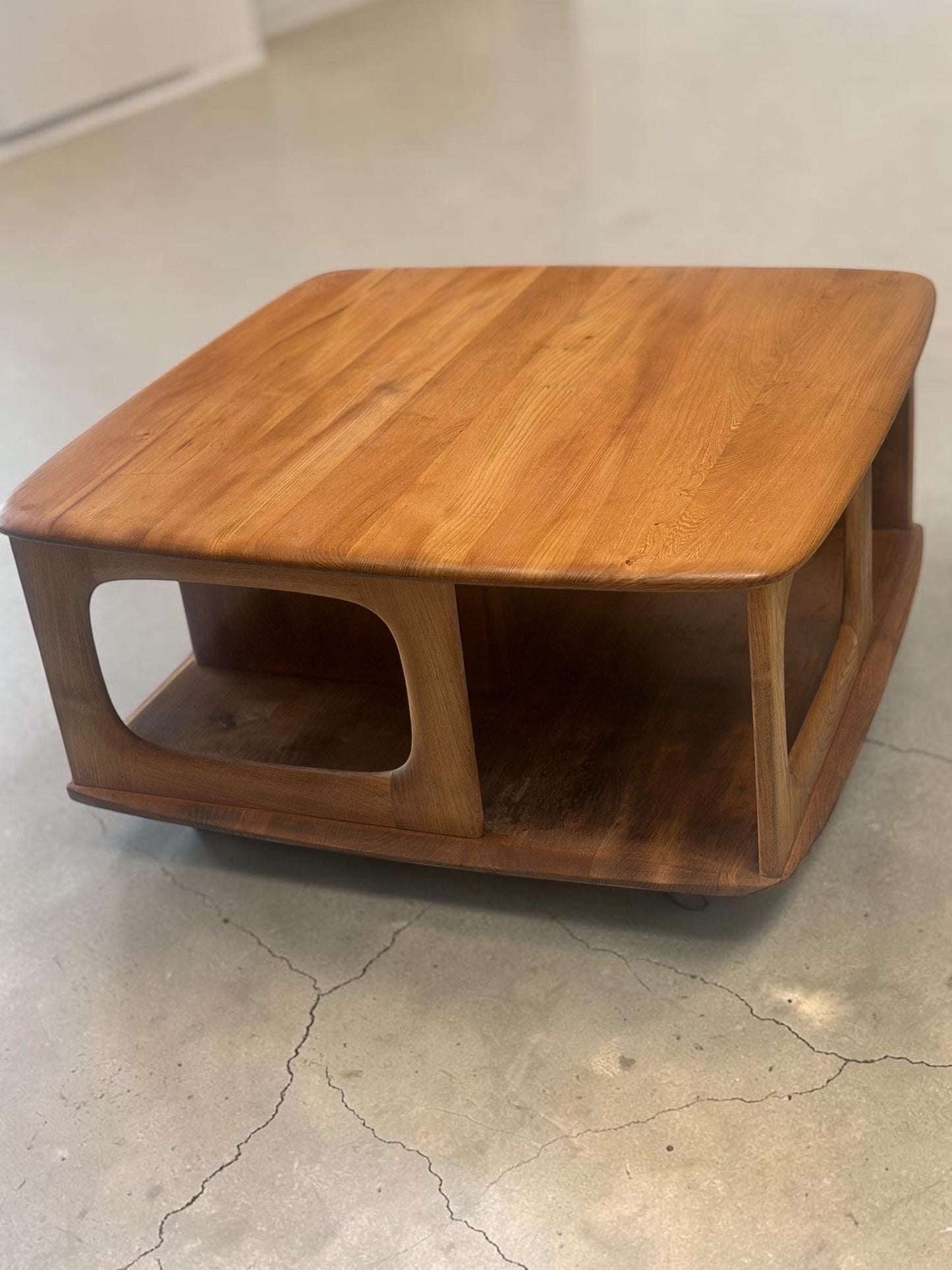 Ercol Pandora’s Box Coffee Table | Blond | c.1960 | Free UK Delivery