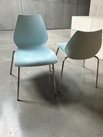 Set of Four Kartell Maui Dining Chairs by Vico Magistretti
