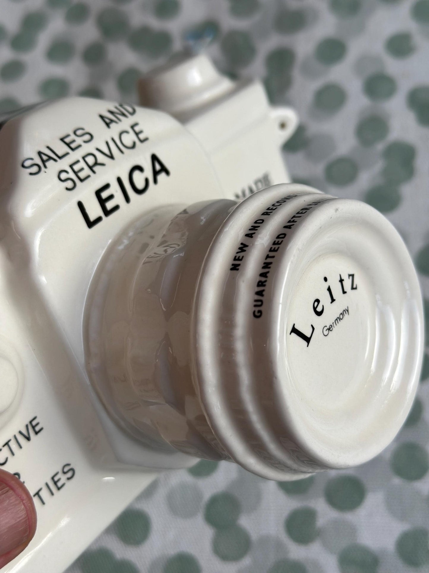 Vintage Leica / Leitz Ceramic Camera Advertising Display — England, c.1950s–60s