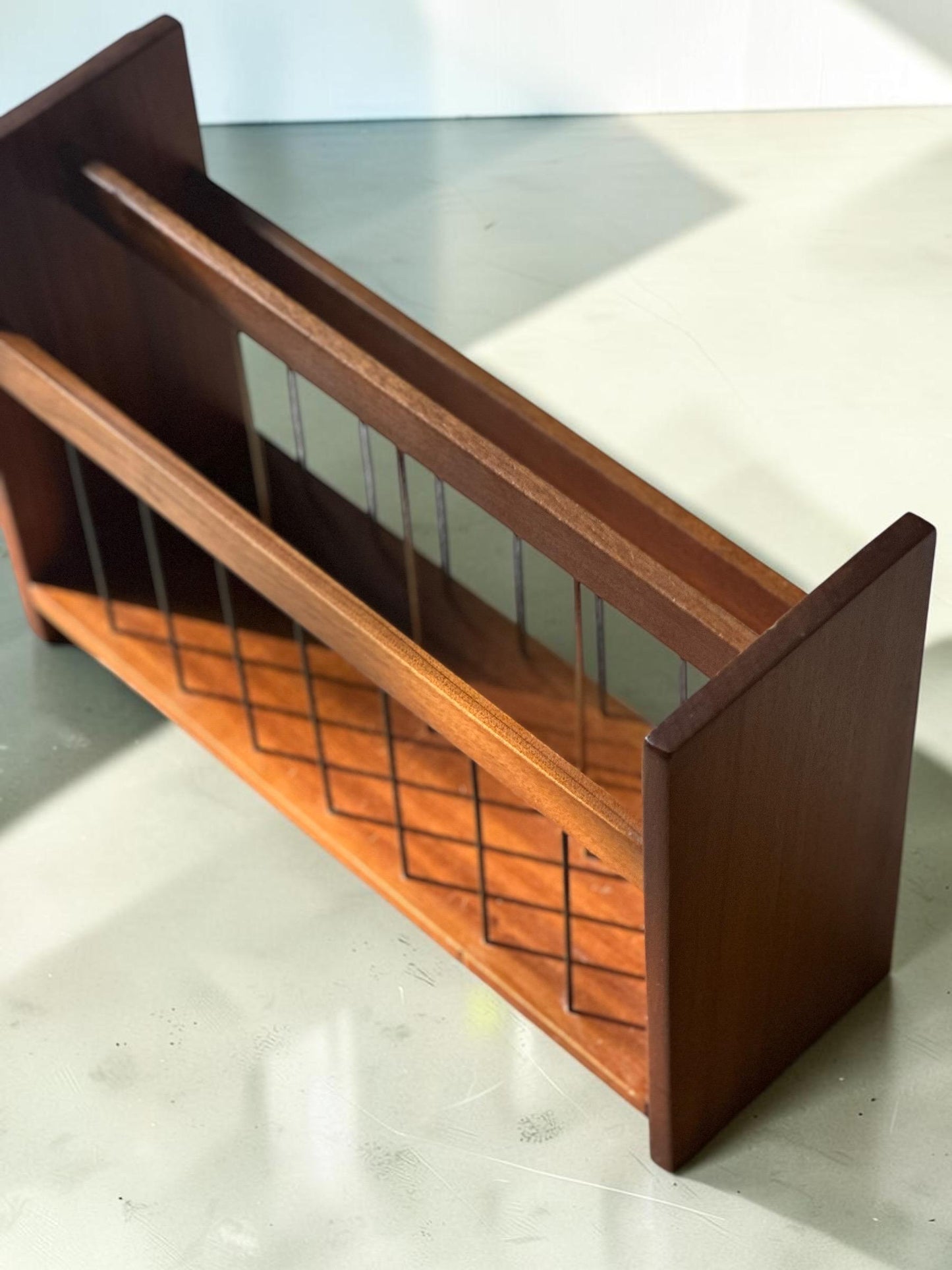 Handcrafted Teak Magazine Rack, 1960s — Night Class Piece